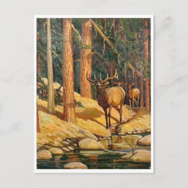 Tarjeta postal clásica de pintura (Anverso)