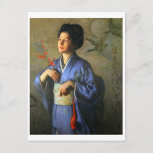 Tarjeta postal clásica de pintura