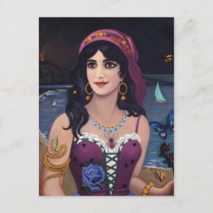 Tarjeta postal clásica de pintura