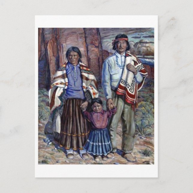 Tarjeta postal clásica de pintura (Anverso)