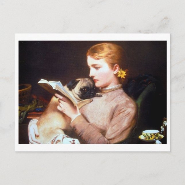 Tarjeta postal clásica de pintura (Anverso)