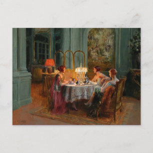 Tarjeta postal clásica de pintura