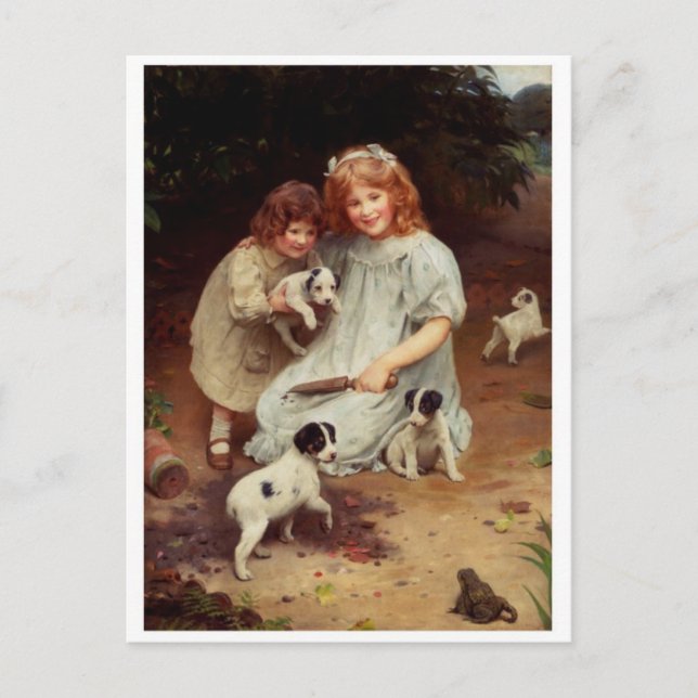 Tarjeta postal clásica de pintura (Anverso)