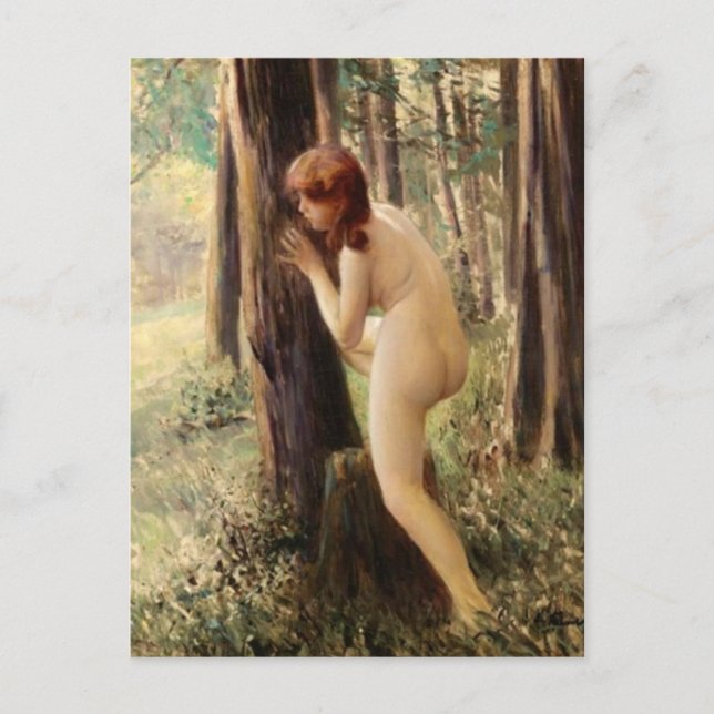 Tarjeta postal clásica de pintura (Anverso)