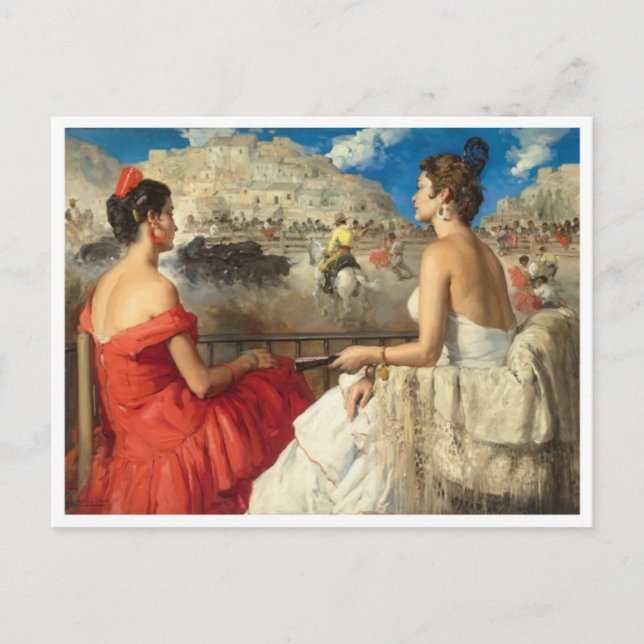 Tarjeta postal clásica de pintura (Anverso)