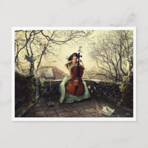 Tarjeta postal clásica de pintura