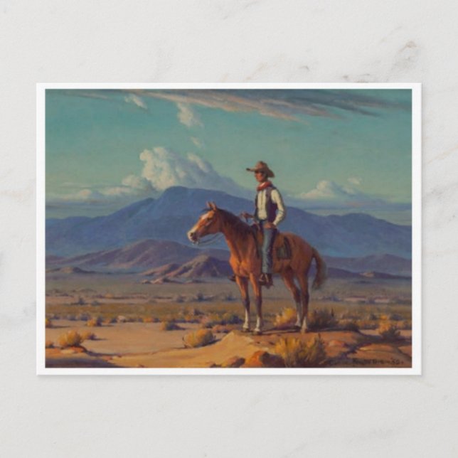 Tarjeta postal clásica de pintura (Anverso)
