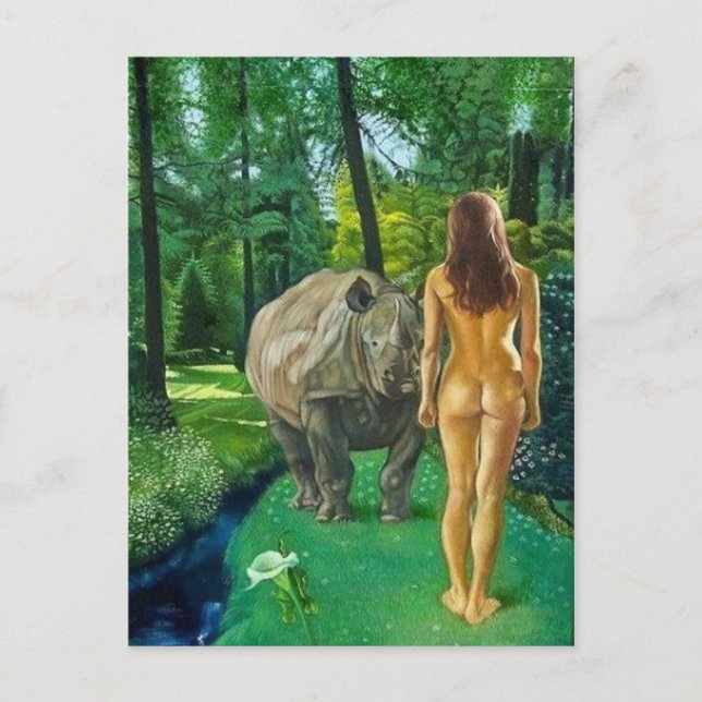 Tarjeta postal clásica de pintura (Anverso)