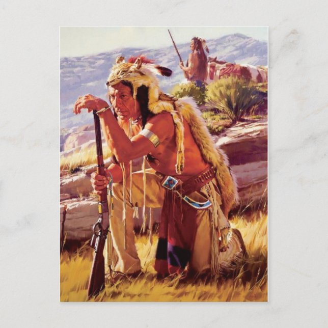 Tarjeta postal clásica de pintura (Anverso)