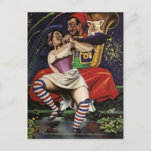 Tarjeta postal clásica de pintura