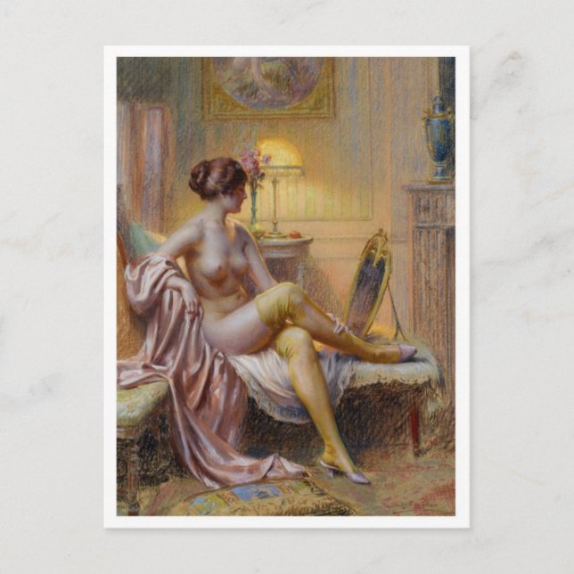Tarjeta postal clásica de pintura (Anverso)