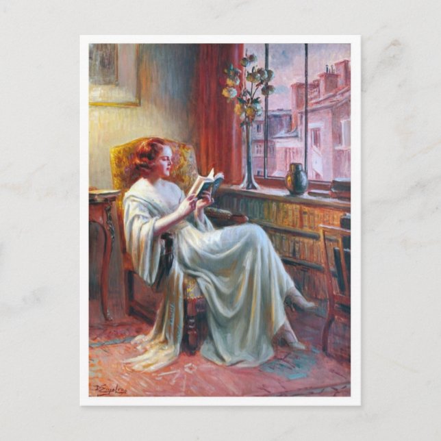 Tarjeta postal clásica de pintura (Anverso)