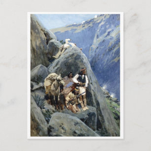 Tarjeta postal clásica de pintura