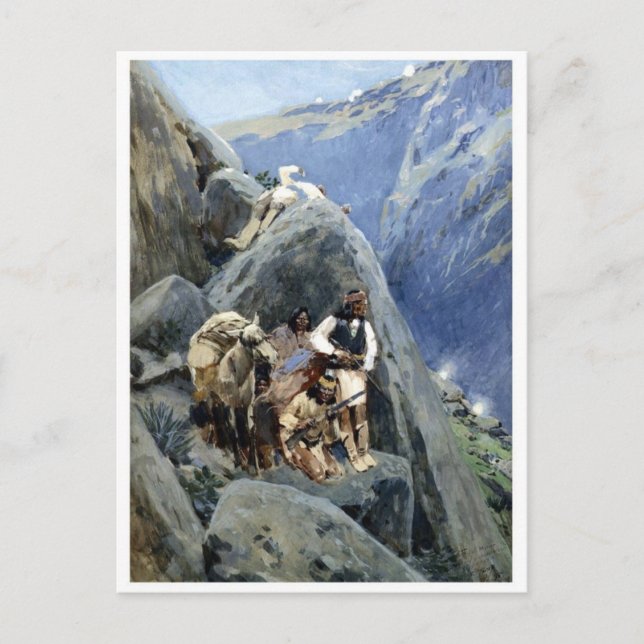 Tarjeta postal clásica de pintura (Anverso)