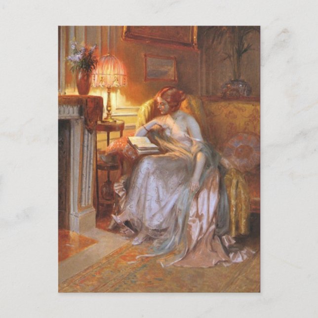 Tarjeta postal clásica de pintura (Anverso)