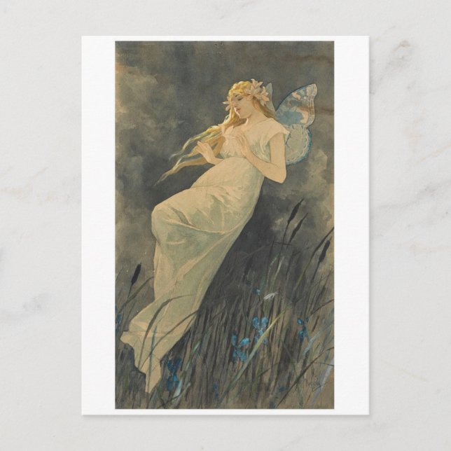 Tarjeta postal clásica de pintura (Anverso)
