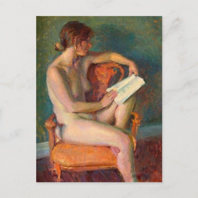 Tarjeta postal clásica de pintura (Anverso)