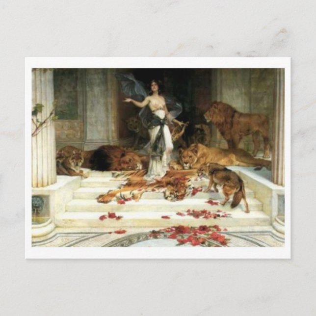 Tarjeta postal clásica de pintura (Anverso)