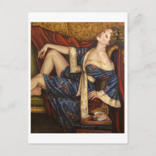 Tarjeta postal clásica de pintura