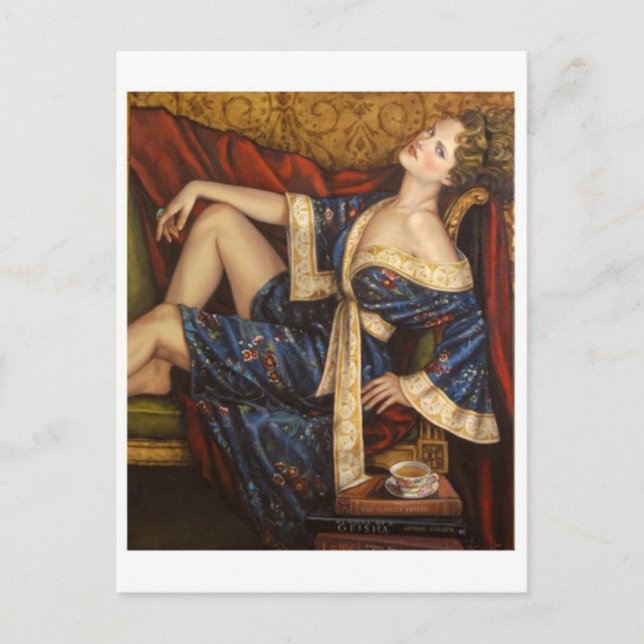 Tarjeta postal clásica de pintura (Anverso)