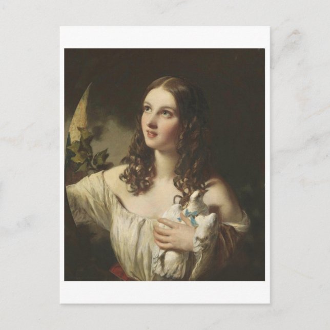 Tarjeta postal clásica de pintura (Anverso)