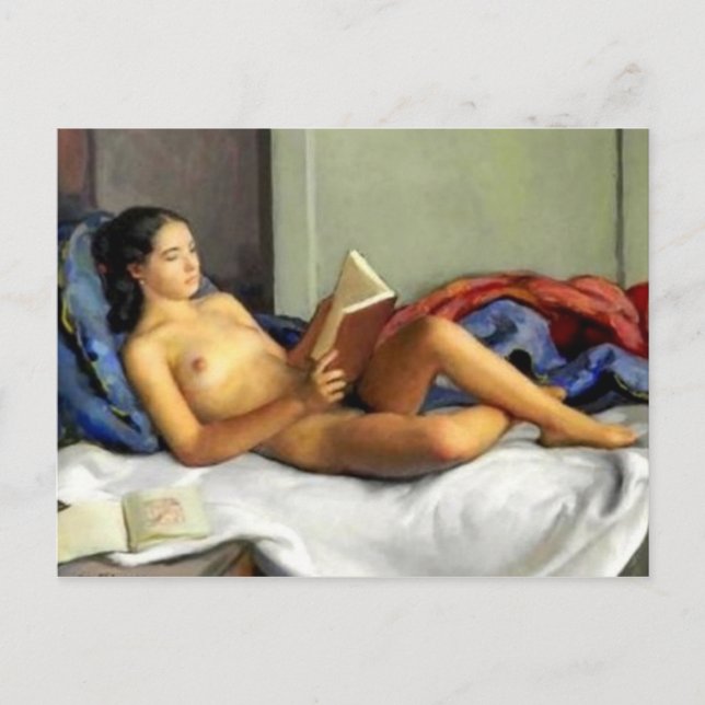 Tarjeta postal clásica de pintura (Anverso)