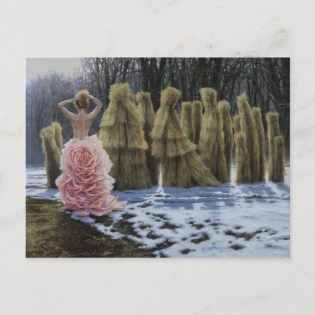 Tarjeta postal clásica de pintura (Anverso)