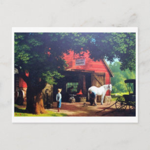 Tarjeta postal clásica de pintura