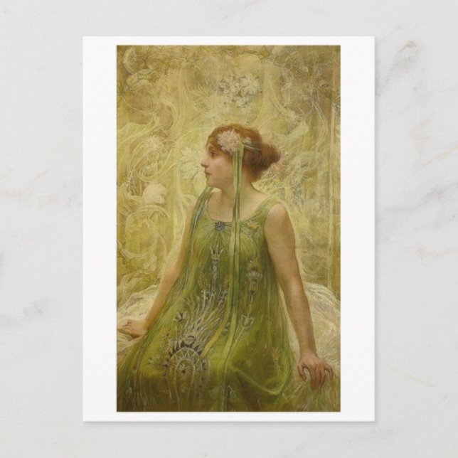 Tarjeta postal clásica de pintura (Anverso)