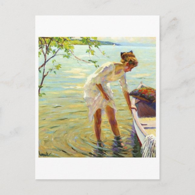 Tarjeta postal clásica de pintura (Anverso)