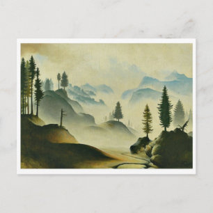 Tarjeta postal clásica de pintura