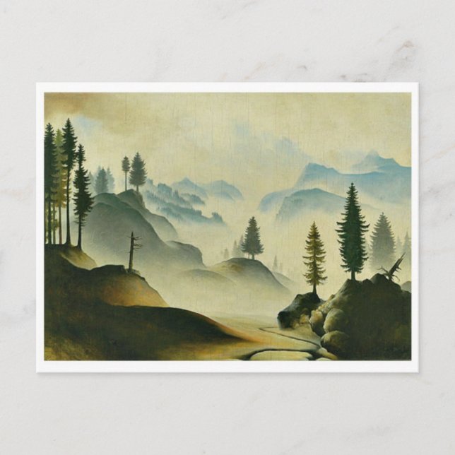 Tarjeta postal clásica de pintura (Anverso)