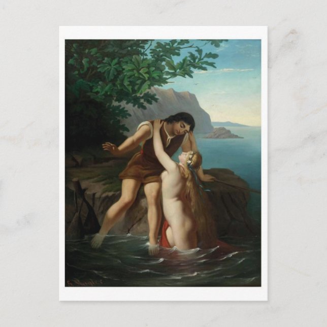 Tarjeta postal clásica de pintura (Anverso)