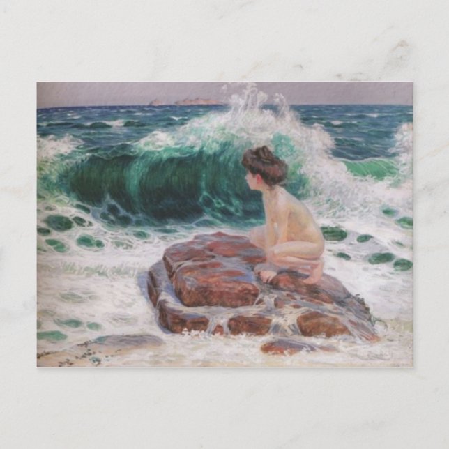 Tarjeta postal clásica de pintura (Anverso)