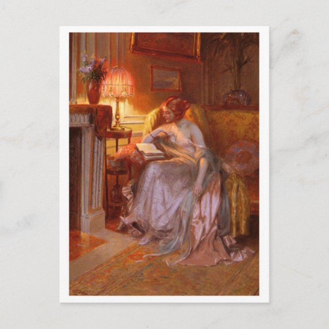 Tarjeta postal clásica de pintura (Anverso)