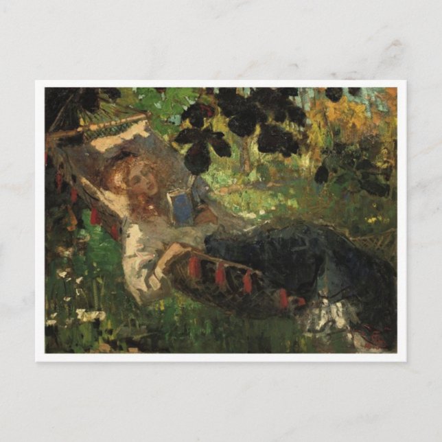 Tarjeta postal clásica de pintura (Anverso)