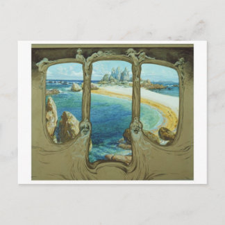 Tarjeta postal clásica de pintura