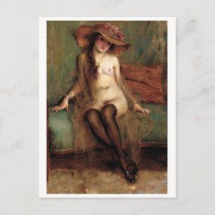 Tarjeta postal clásica de pintura