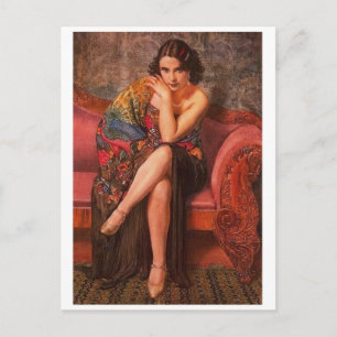 Tarjeta postal clásica de pintura