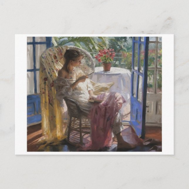 Tarjeta postal clásica de pintura (Anverso)