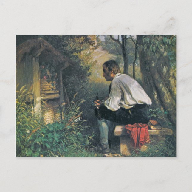 Tarjeta postal clásica de pintura (Anverso)