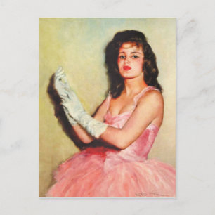 Tarjeta postal clásica de pintura