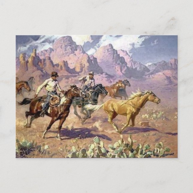 Tarjeta postal clásica de pintura (Anverso)