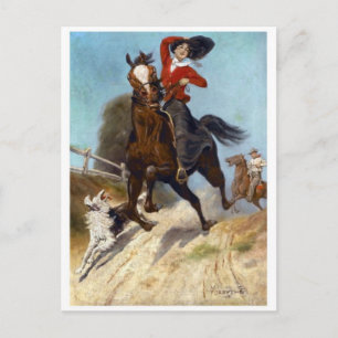 Tarjeta postal clásica de pintura