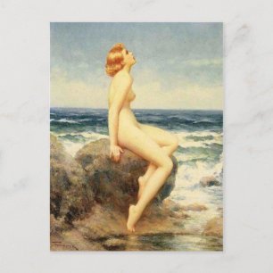 Tarjeta postal clásica de pintura