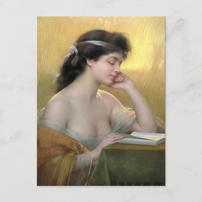 Tarjeta postal clásica de pintura (Anverso)