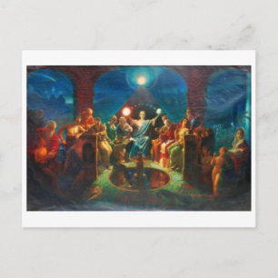 Tarjeta postal clásica de pintura
