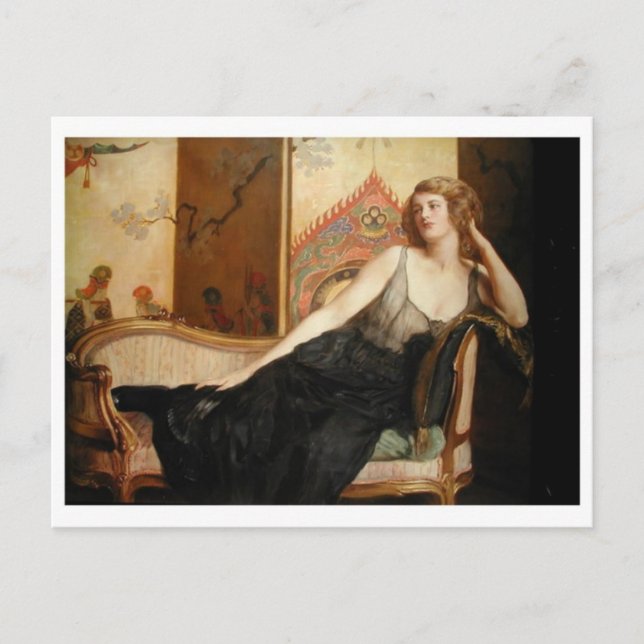 Tarjeta postal clásica de pintura (Anverso)