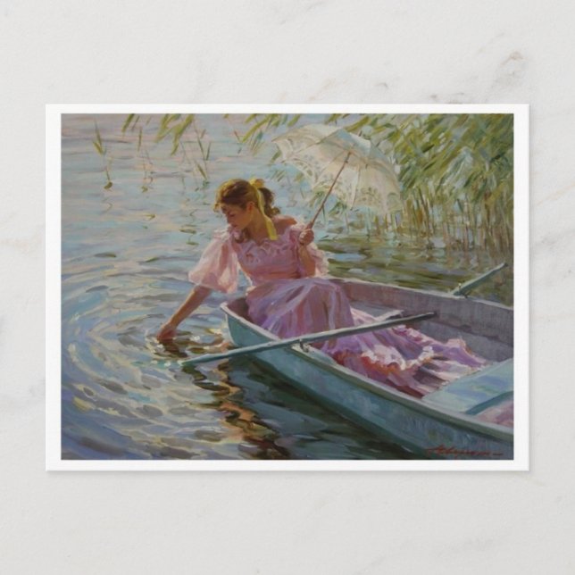 Tarjeta postal clásica de pintura (Anverso)