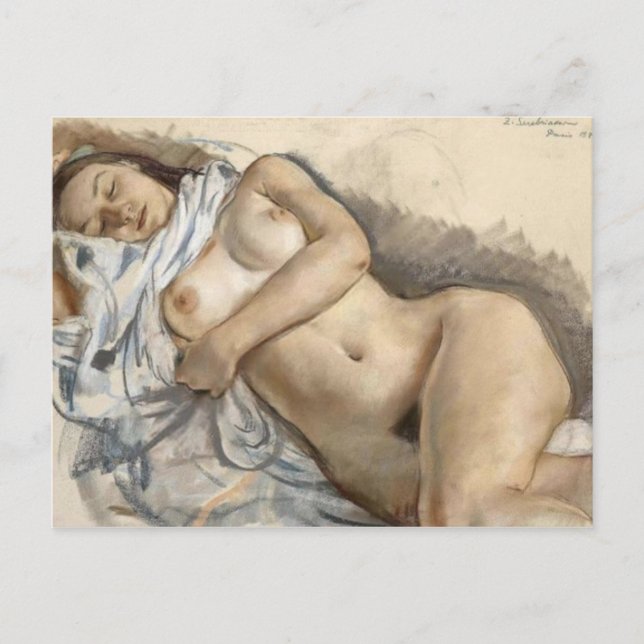 Tarjeta postal clásica de pintura (Anverso)